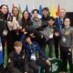 Karate team poses at the 2023 Canada Winter Games