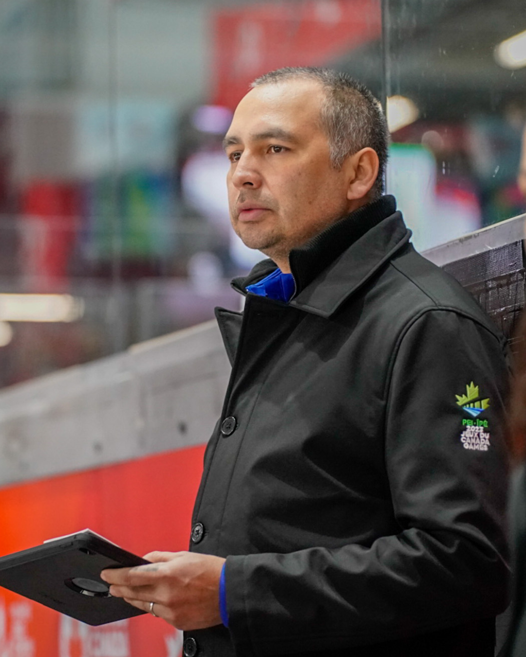 Holmes coaching at the Canada Games